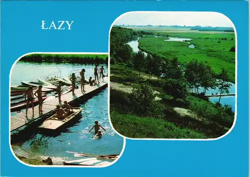 Polen Polska ŁAZY Ośrodek wypoczynkowy nad Wkrą Polen / Polska 1980