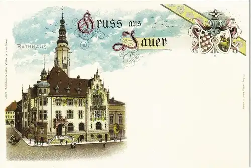 Postcard Jauer Jawor Rathaus - REPRO 2002 REPRO