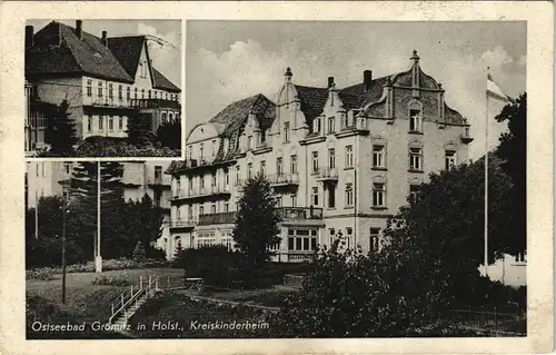 Ansichtskarte Grömitz (Holstein) Kreis-Kinderheim 1952