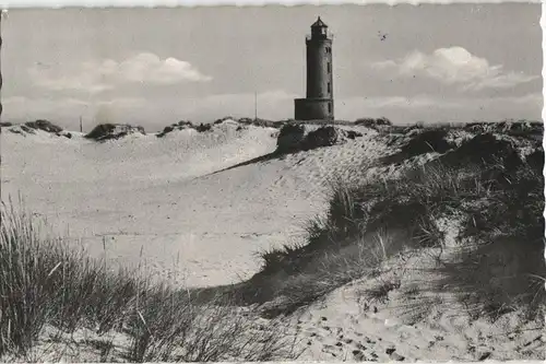 Ansichtskarte Böhl-St. Peter-Ording Dünen, Strand Leuchtturm 1960