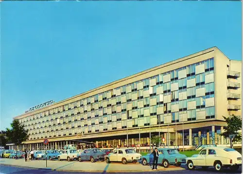 Postcard Krakau Kraków Hotel Cracovia, Auto Cars Autos 1971