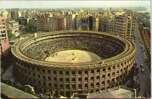 Valencia València Luftaufnahme Stierkampf Arena Plaza de Toros 1960