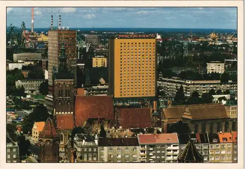 Danzig Gdańsk/Gduńsk Hotel Hevelius Panorama Stadt-Teilansicht 1980