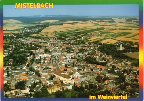 Ansichtskarte Mistelbach Luftbild, Weinviertel 2000