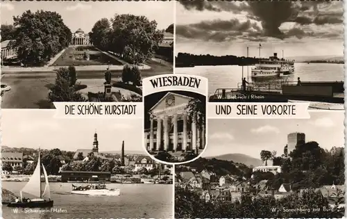 Ansichtskarte Wiesbaden Kurstadt und seine Vororte 1962