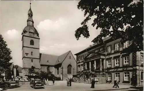 Ansichtskarte Detmold Marktplatz 1962