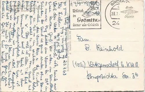 Ansichtskarte Grömitz (Holstein) Strandpromenade 1963