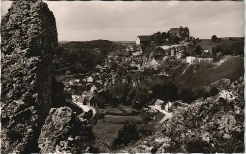 Ansichtskarte Pottenstein Blick auf die Stadt 1956