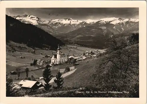 Ansichtskarte Wildschönau Tirol Umlandansicht Oberau Partie 1958