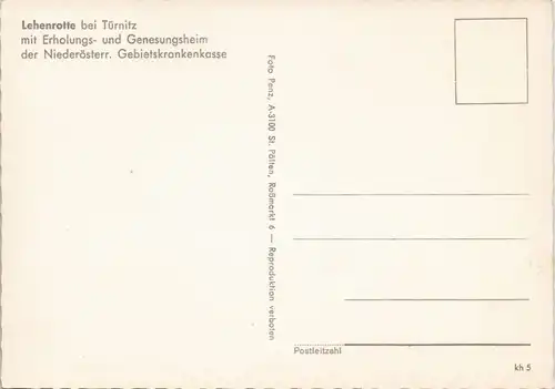 Türnitz Lehenrotte mit Erholungsheim der Niederösterr. Gebietskrankenkasse 1975