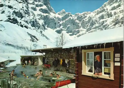 Leukerbad Leiggerbad Loèche-les-Bains  Winter, Whirlpool-Winter Landschaft 1970