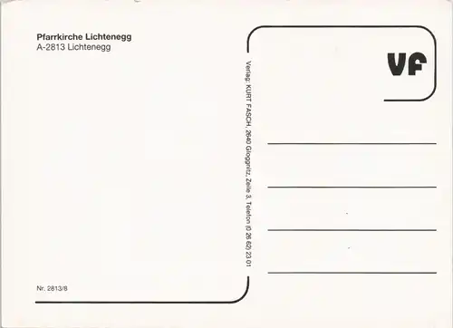 Lichtenegg (Niederösterreich) Pfarrkirche und Raiffeisenbank 1980