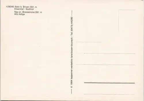 Cartoline Natz Vogelschau-Perspektive 1981/1984