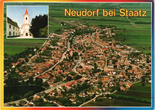 Ansichtskarte Neudorf (Staatz) Gesamtansicht vom Flugzeug aus 1975