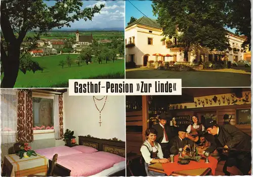 Neuhofen a.d. Ybbs Gasthof - Pension ZUR LINDE, Reklame-Mehrbild 1975