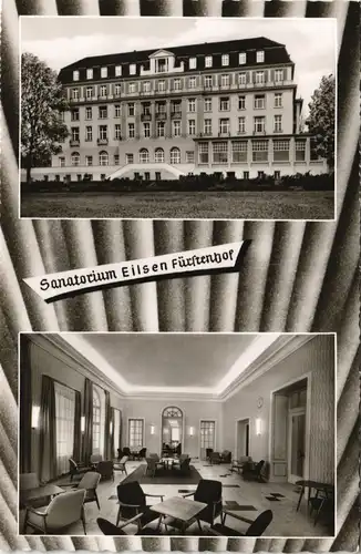 Ansichtskarte Bad Eilsen Sanatorium Fürstenhof - Innen und außen 1961