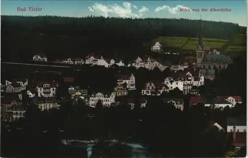 Ansichtskarte Bad Elster Blick von der Alberthöhe 1913