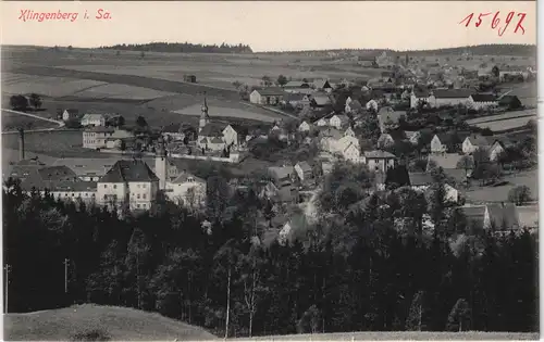 Ansichtskarte Klingenthal Stadtpartie 1913
