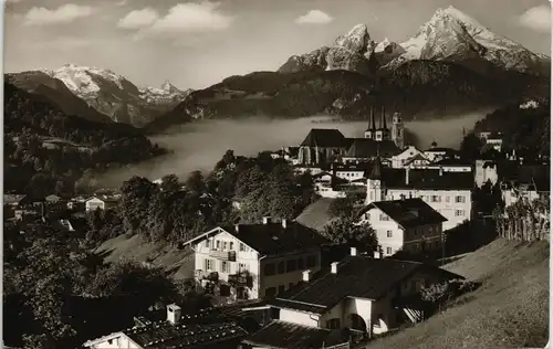 Ansichtskarte Berchtesgaden Stadtpartie 1963