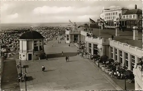 Ansichtskarte Borkum Kurpromenade 1960