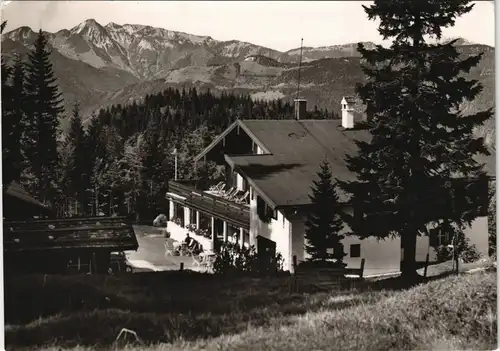 Ansichtskarte Reit im Winkl Alpengasthof Hindenburghütte 1200 m 1965