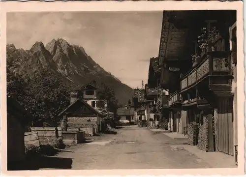 Ansichtskarte Garmisch-Partenkirchen Frühlingstrasse 1940