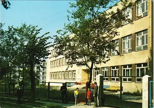 Postcard Lomscha Łomża Liceum Ekonomiczne im. Oskara Langego 1972