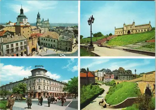 Postcard Lublin Lublin Mehrbild-AK 4 Ortsansichten 1969