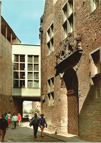 Danzig Gdańsk/Gduńsk Ulica Teatralna; portal Starej Apteki 1972