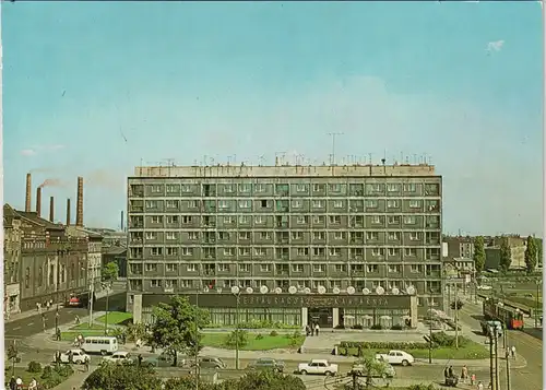 Postcard Gleiwitz Gliwice Plac Plastów Strassen & Gebäude-Ansicht 1965
