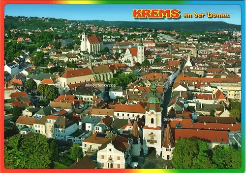 Ansichtskarte Krems (Donau) Panorama-Ansicht Zentrum 2000
