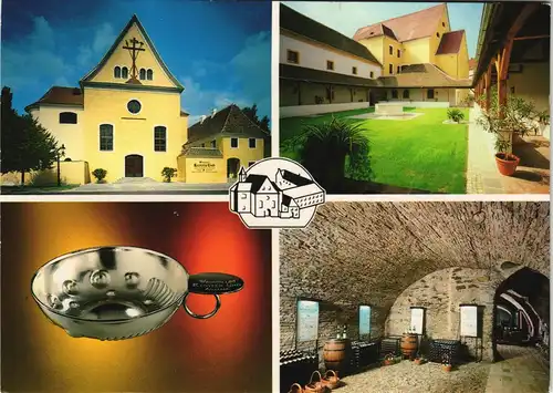 Ansichtskarte Krems (Donau) WEINKOLLEG KLOSTER Mehrbild-AK 4 Ansichten 1980