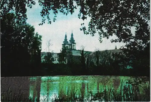 Ansichtskarte Kremsmünster Partie am Stift Kremsmünster 1989 Silber-Effekt