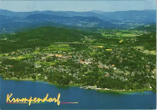 Krumpendorf am Wörther See Kriva Vrba Panorama-Ansicht mit Wörther See 1980