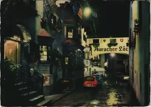 Ansichtskarte Kufstein Auracher Löchl Strassen Ansicht bei Nacht 1963