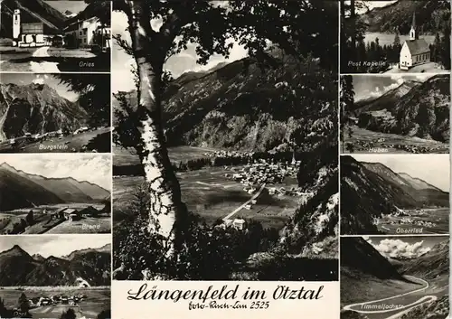 Ansichtskarte Längenfeld Mehrbild-AK Orts- und Umland-Ansichten 1965