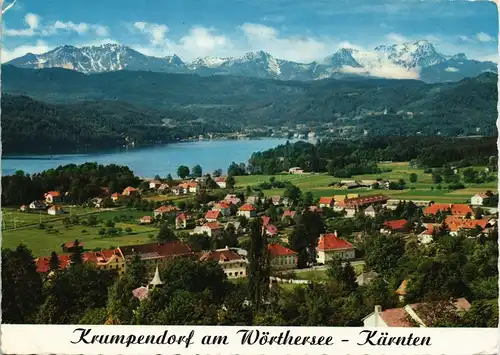 Krumpendorf am Wörther See Kriva Vrba Panorama-Ansicht, Berge Kärnten 1966