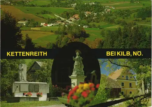 Ansichtskarte Kilb-Kettenreith Mehrbild-AK mit 4 Ortsansichten 1975