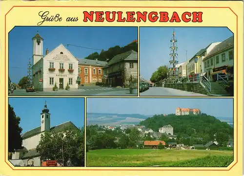 Ansichtskarte Neulengbach Mehrbild-AK mit 4 Ortsansichten 1990