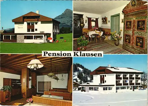 Kirchberg in Tirol Pension Klausen, Inh. Aufschnaiter, Mehrbildkarte 1975