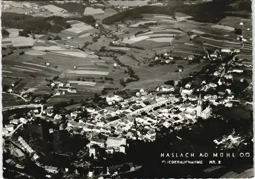 Ansichtskarte Haslach an der Mühl Fliegeraufnahme 1965