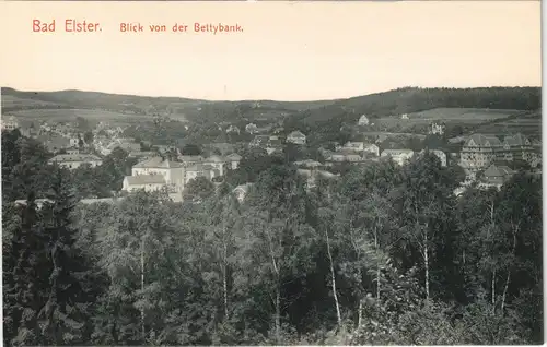 Ansichtskarte Bad Elster Blick von der Bettybank 1913
