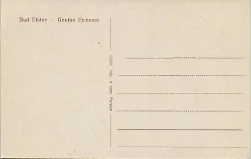 Ansichtskarte Bad Elster Kinder am Goethe Brunnen 1913