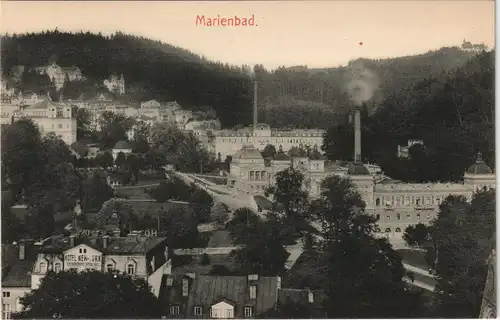 Postcard Marienbad Mariánské Lázně Totalansicht 1913