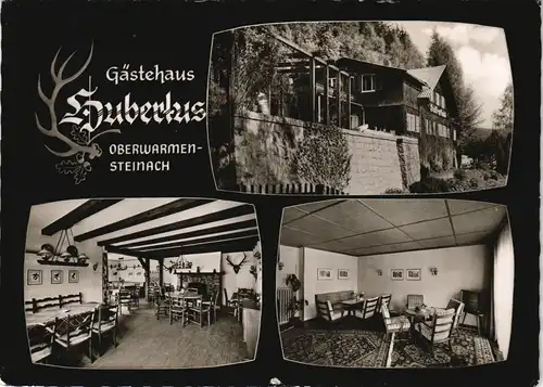 Ansichtskarte Warmensteinach Gästehaus Hubertus 1962