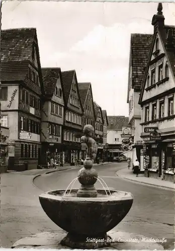 Ansichtskarte Cannstatt-Stuttgart Marktstraße 1963