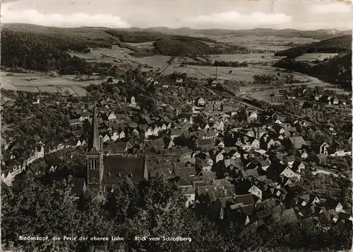 Ansichtskarte Biedenkopf Blick vom Schloßberg 1957