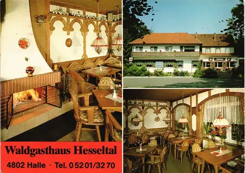 Hesseln-Halle (Westfalen) 3 Bild: Waldgasthaus Cafe Hesseltal 1969