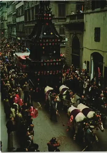 Cartoline Florenz Firenze Festa dello Scoppio del Carro 1970