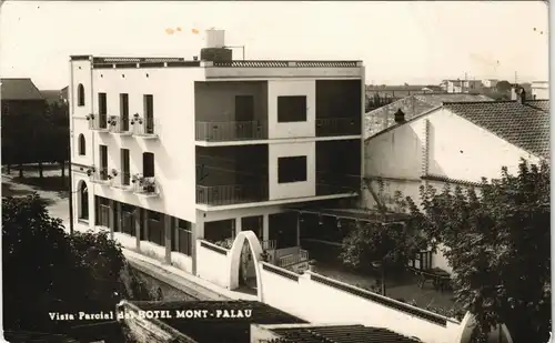 Postales Pineda de Mar Hotel Mont-Palau 1955